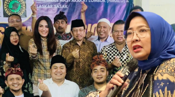 Terlihat Ketua DPRD NTB Hj Baiq Isvie Rupaeda bersama Wakil Ketua DPR RI Hj Sari Yuliati dalam sebuah kegiatan. Isvie menegaskan bahwa kiprah dan pengabdian Sari Yuliati untuk masyarakat NTB merupakan kerja nyata yang layak dihormati dan dinilai secara objektif berdasarkan rekam jejak serta manfaat yang dirasakan masyarakat.