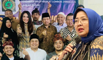Ketua DPRD NTB Baiq Isvie Rupaeda dan Wakil Ketua DPR RI Sari Yuliati saat menghadiri kegiatan di NTB membahas pengabdian dan kontribusi untuk masyarakat Nusa Tenggara Barat.