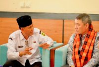 Bupati Sumbawa Ir. H. Syarafuddin Jarot, M.P., bersama jajaran Pemerintah Kabupaten Sumbawa menyambut Duta Besar Republik Kazakhstan untuk Indonesia, H.E. Serzhan Abdykarimov, saat kunjungan kerja di Kabupaten Sumbawa, Rabu (3/6/2026).