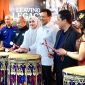 Wakil Gubernur NTB Hj Indah Dhamayanti Putri bersama Menteri Pemuda dan Olahraga, jajaran InJourney, MGPA, serta para tamu undangan memukul beduk sebagai simbol resmi peluncuran Pertamina Grand Prix of Indonesia (MotoGP Mandalika) 2026 di Jakarta, Kamis (18/6/2026).