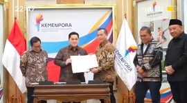 Gubernur NTB Lalu Muhamad Iqbal bersama jajaran Pemerintah Provinsi NTB mengikuti rapat strategis usai terbitnya SK Menpora yang menetapkan NTB, NTT dan DKI Jakarta sebagai tuan rumah PON XXII Tahun 2028.