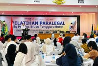 Gubernur NTB Lalu Muhamad Iqbal membuka Pelatihan Paralegal yang menjadi bagian dari Gerakan 1.000 Paralegal di Graha Bhakti Praja Kantor Gubernur NTB, diikuti 200 peserta dari berbagai daerah di Nusa Tenggara Barat.