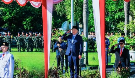 Gubernur NTB Lalu Muhamad Iqbal memimpin Upacara Hari Lahir Pancasila 2026 di Kantor Gubernur NTB dan menegaskan Pancasila sebagai jangkar perdamaian global.