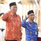 Ketua KPU Provinsi NTB Muhammad Khuwailid memimpin Upacara Peringatan Hari Lahir Pancasila Tahun 2026 di halaman Kantor KPU Provinsi NTB, Mataram, Senin (1/6).