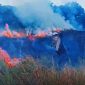 Kondisi kawasan Savana Propok di Taman Nasional Gunung Rinjani (TNGR), Desa Sembalun Lawang, Lombok Timur, saat dilanda kebakaran yang menghanguskan sekitar 98,28 hektare lahan pada Selasa (2/6/2026).