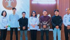 Kepala Kantor Wilayah Kementerian Hukum NTB I Gusti Putu Milawati menerima audiensi pengurus Badko HMI Bali Nusra di Ruang Kepala Kantor Wilayah Kemenkum NTB, Rabu (3/6/2026).