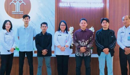 Kepala Kanwil Kemenkum NTB I Gusti Putu Milawati menerima audiensi Jajaran Pengurus Badko HMI Bali Nusra untuk membahas kolaborasi literasi hukum dan bantuan hukum di NTB.