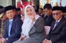 Gubernur NTB Dr. H. Lalu Muhamad Iqbal, Wakil Gubernur NTB Hj. Indah Dhamayanti Putri, dan Sekretaris Daerah Provinsi NTB