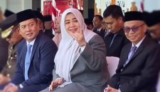 Gubernur NTB Dr. H. Lalu Muhamad Iqbal, Wakil Gubernur NTB Hj. Indah Dhamayanti Putri, dan Sekretaris Daerah Provinsi NTB