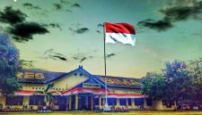 Polres Bima saat melakukan penanganan kasus dugaan pelecehan santri di Kecamatan Belo, Kabupaten Bima, Nusa Tenggara Barat.