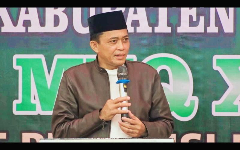Bupati Lombok Tengah H. Lalu Pathul Bahri menyampaikan program pemberangkatan umrah bagi hafiz dan hafizah serta beasiswa kedokteran gratis bagi penghafal Al-Qur'an 30 juz saat pembukaan MTQ XXXI Tingkat Provinsi NTB Tahun 2026.