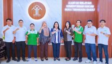 Ketua LBH GP Ansor NTB Abdul Majid bersama jajaran pengurus saat melakukan audiensi dengan Kanwil Kemenkum NTB membahas penguatan paralegal dan layanan bantuan hukum.