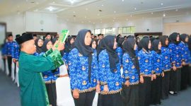 Sebanyak 146 ASN mengikuti prosesi pengambilan sumpah dan janji Pegawai Negeri Sipil (PNS) di Graha Bhakti Praja, Kantor Gubernur NTB, sebagai bagian dari penguatan komitmen dan integritas sebagai aparatur negara.