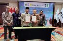 Kepala Dinas Peternakan dan Kesehatan Hewan NTB bersama Bupati Bima menghadiri penandatanganan MoU antara PT Berdikari dan Pemerintah Kabupaten Bima di Jakarta.