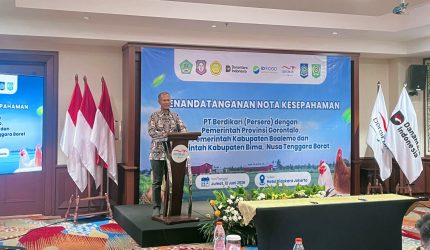 Kepala Dinas Peternakan dan Kesehatan Hewan NTB Muhammad Riadi mendukung Program Hilirisasi Ayam Terintegrasi bersama PT Berdikari.