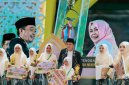 Kafilah Kabupaten Lombok Tengah berpose bersama usai dinobatkan sebagai Juara Umum MTQ XXXI Tingkat Provinsi NTB Tahun 2026 dengan perolehan 13 medali emas, 9 perak, dan 9 perunggu di Lombok Tengah.