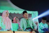 Terlihat Wakil Ketua I DPRD NTB H. Lalu Wirajaya bersama Wakil Gubernur NTB Hj. Indah Dhamayanti Putri saat menghadiri acara Penutupan Musabaqah Tilawatil Qur’an (MTQ) XXXI Tingkat Provinsi NTB Tahun 2026 yang berlangsung di Kabupaten Lombok Tengah.