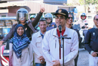 Jajaran KPU Provinsi NTB bersama Bawaslu Provinsi NTB saat melakukan touring monitoring dan evaluasi pelaksanaan Pencocokan dan Penelitian Terbatas (Coktas) di Kabupaten Lombok Utara dalam rangka memastikan akurasi data pemilih berkelanjutan Tahun 2026.