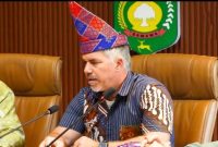 Suasana diskusi antara Delegasi Konsulat Amerika Serikat dan Bupati Kabupaten Sumbawa terkait tambang rakyat Lantung.