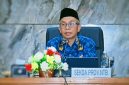 Sekda NTB Abul Chair memimpin Rapat Pimpinan bersama seluruh kepala OPD membahas percepatan Program Desa Berdaya di Gedung Sangkareang.