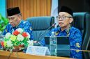 Sekda NTB Abul Chair memimpin rapat bersama kepala OPD terkait pembentukan Satgas Desa Berdaya untuk memperkuat pengawasan dan efektivitas program pembangunan desa.