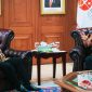 Gubernur NTB Lalu Muhamad Iqbal saat melakukan audiensi dengan Kepala BRIN di Jakarta untuk membahas pengembangan industri pakan ternak berbasis jagung dan kelor sebagai upaya hilirisasi komoditas unggulan NTB.