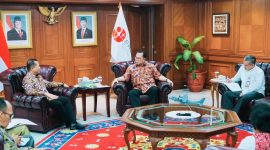 Gubernur NTB Lalu Muhamad Iqbal saat melakukan audiensi dengan Kepala BRIN di Jakarta untuk membahas pengembangan industri pakan ternak berbasis jagung dan kelor sebagai upaya hilirisasi komoditas unggulan NTB.