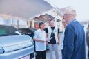 Sekretaris Daerah NTB Abul Chair membuka Pameran Mobil dan Motor Listrik di halaman Kantor Gubernur NTB, Mataram, Sabtu (20/6/2026).