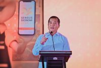 Gubernur NTB Lalu Muhamad Iqbal saat memberikan sambutan pada pencanangan Sensus Ekonomi 2026 di Mataram.