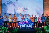 Gubernur NTB didampingi Sekda NTB bersama Anggota DPR RI, Kepala BPS RI, Forkopimda, serta para bupati dan wali kota se-NTB saat menghadiri pencanangan Sensus Ekonomi 2026 di Mataram.