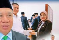 Ketua DPRD NTB Hj. Baiq Isvie Rupaeda, Kepala BNN Provinsi NTB Brigjen Pol Marjuki, S.Ik., M.Si, dan Wakil Ketua III DPRD NTB H. Muzihir usai mengikuti tes urine mendadak terhadap anggota DPRD NTB usai rapat paripurna di Kantor Gubernur NTB, Mataram.