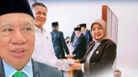 Ketua DPRD NTB Hj. Baiq Isvie Rupaeda, Kepala BNN Provinsi NTB Brigjen Pol Marjuki, S.Ik., M.Si, dan Wakil Ketua III DPRD NTB H. Muzihir usai mengikuti tes urine mendadak terhadap anggota DPRD NTB usai rapat paripurna di Kantor Gubernur NTB, Mataram.