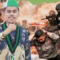 Ketua HMI Dompu Iqbal Saputra saat menyampaikan desakan kepada Kapolda NTB dan Mabes Polri terkait dugaan aset mewah oknum Resnarkoba Polres Dompu.