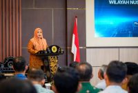 Wakil Gubernur NTB bersama BSSN dan Universitas Mataram dalam kegiatan penguatan keamanan siber lintas sektor di Mataram.