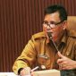Bupati Sumbawa H. Syarafuddin Jarot menerima audiensi IHACHI Co., Ltd Jepang bersama KOPMAS Bank NTB Syariah di Ruang Rapat Kantor Bupati Sumbawa terkait investasi hijau dan program lingkungan.