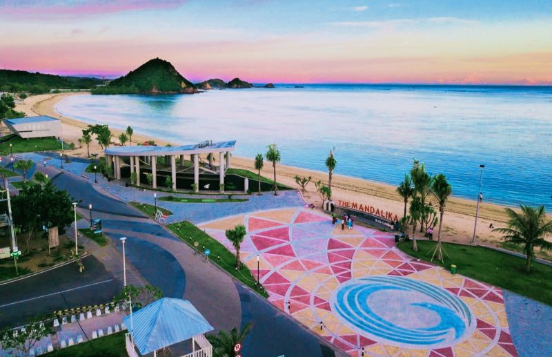 Kawasan The Mandalika di Nusa Tenggara Barat yang menjadi bagian dari total 1.545 hektare lahan yang dikelola ITDC sebagai destinasi pariwisata unggulan nasional.