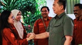 Gubernur NTB menerima dan memberikan apresiasi kepada Kontingen NTB peraih Juara I Nasional Lomba Unjuk Tangkas pada ajang PENAS XVII Tahun 2026 di Pendopo Gubernur NTB, Mataram.