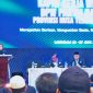 Ketua DPD Partai NasDem Kabupaten Lombok Timur, Nurhasanah, S.Kep, menyampaikan laporan organisasi dalam Rakerwil DPW Partai NasDem NTB dan Pelantikan Pengurus DPD Partai NasDem se-NTB di Hotel Golden Palace, Mataram, Jumat (26/6/2026).
