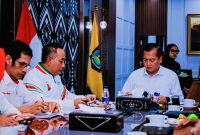 Gubernur NTB Lalu Muhamad Iqbal memimpin rapat strategis bersama Wakil Gubernur dan jajaran OPD untuk mempersiapkan penyelenggaraan PON XXII Tahun 2028.