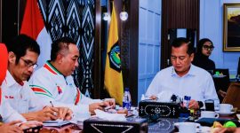 Gubernur NTB Lalu Muhamad Iqbal memimpin rapat strategis bersama Wakil Gubernur dan jajaran OPD untuk mempersiapkan penyelenggaraan PON XXII Tahun 2028.