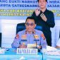Kapolda NTB Irjen Pol. Kalingga Rendra Raharja memimpin konferensi pers pengungkapan kasus dan pemusnahan barang bukti narkoba hasil operasi Polda NTB dan Polres/Polresta jajaran di Tribun Bhara Daksa Polda NTB.