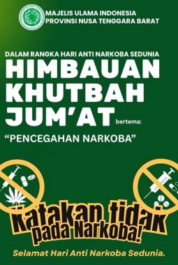 Perang Melawan Narkoba, MUI NTB Siapkan Khutbah Bahaya Narkoba di 4.250 Masjid