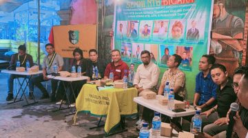 Terlihat para peserta, akademisi, praktisi hukum, aktivis, dan mahasiswa mengikuti Dialog Akbar Hari Anti Narkotika Internasional di NTB, saat Praktisi Hukum dan Pengacara Safran, S.H., M.H. menyampaikan materi terkait upaya pencegahan dan pemberantasan nlNarkoba di Nusa Tenggara Barat (NTB)