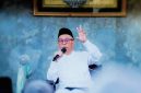 Sekda NTB H. Abul Chair menyampaikan sambutan pada Pertemuan Para Pekerja Dakwah di Masjid Raya At Taqwa, Kota Mataram, yang dihadiri ribuan jamaah dari berbagai Daerah.