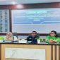 Kepala Bidang Pengembangan Perdagangan Luar Negeri Disperindag NTB, DR. Aryanti Dwiyani bersama perwakilan LPEI, delegasi Ghana Exim Bank, serta peserta UMKM saat mengikuti program pembinaan eksportir baru di NTB.