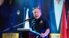 Saan Mustopa, NasDem NTB, Partai NasDem, Rakerwil NasDem NTB, Pemilu 2029, Politik NTB, DPW NasDem NTB, Kader NasDem, Mori Hanafi, Konsolidasi Partai, Pemilu Indonesia, Hotel Golden Palace Mataram, DPR RI, Berita Politik NTB, Partai Politik
