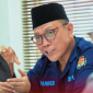Ketua KPU Provinsi NTB M. Khuwailid bersama tim peneliti BRIN saat kegiatan validasi data dan pengumpulan informasi terkait penguatan kapasitas kelembagaan penyelenggara pemilu di Kantor KPU NTB, Mataram.