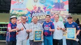 Ketua PWI NTB, Sejumlah wartawan senior, dewan juri, dan mitra PWI NTB menghadiri pengumuman pemenang lomba karya jurnalistik dan fotografi Porwada PWI NTB 2026 di Mataram