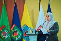 Wakil Gubernur NTB Hj. Indah Dhamayanti Putri menyampaikan pidato pengantar Rancangan Kebijakan Umum Anggaran (KUA) dan Prioritas Plafon Anggaran Sementara (PPAS) APBD Tahun Anggaran 2027 dalam Rapat Paripurna DPRD Provinsi NTB di Ruang Rapat Tambora, Kantor Gubernur NTB, Mataram, Selasa (14/7).
