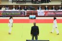 Para Atlet judo bertanding pada cabang olahraga Judo Porprov XII NTB 2026 di Auditorium IPDN Regional NTB, Lombok Tengah, usai pembukaan resmi. Pertandingan menjadi bagian dari perebutan medali sekaligus ajang seleksi atlet menuju PON XXII NTB-NTT 2028.